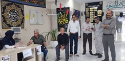  برگزاری میز سنجش فشار خون در بیمارستان شهدای سلامت